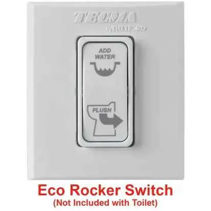 Tecma Compass ECO Electric RV Toilet – High Profile, White 98305