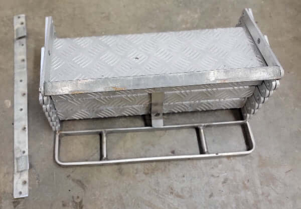 3 Step Camper Scissor Fold Stairs  Alluminum - Used RV Parts
