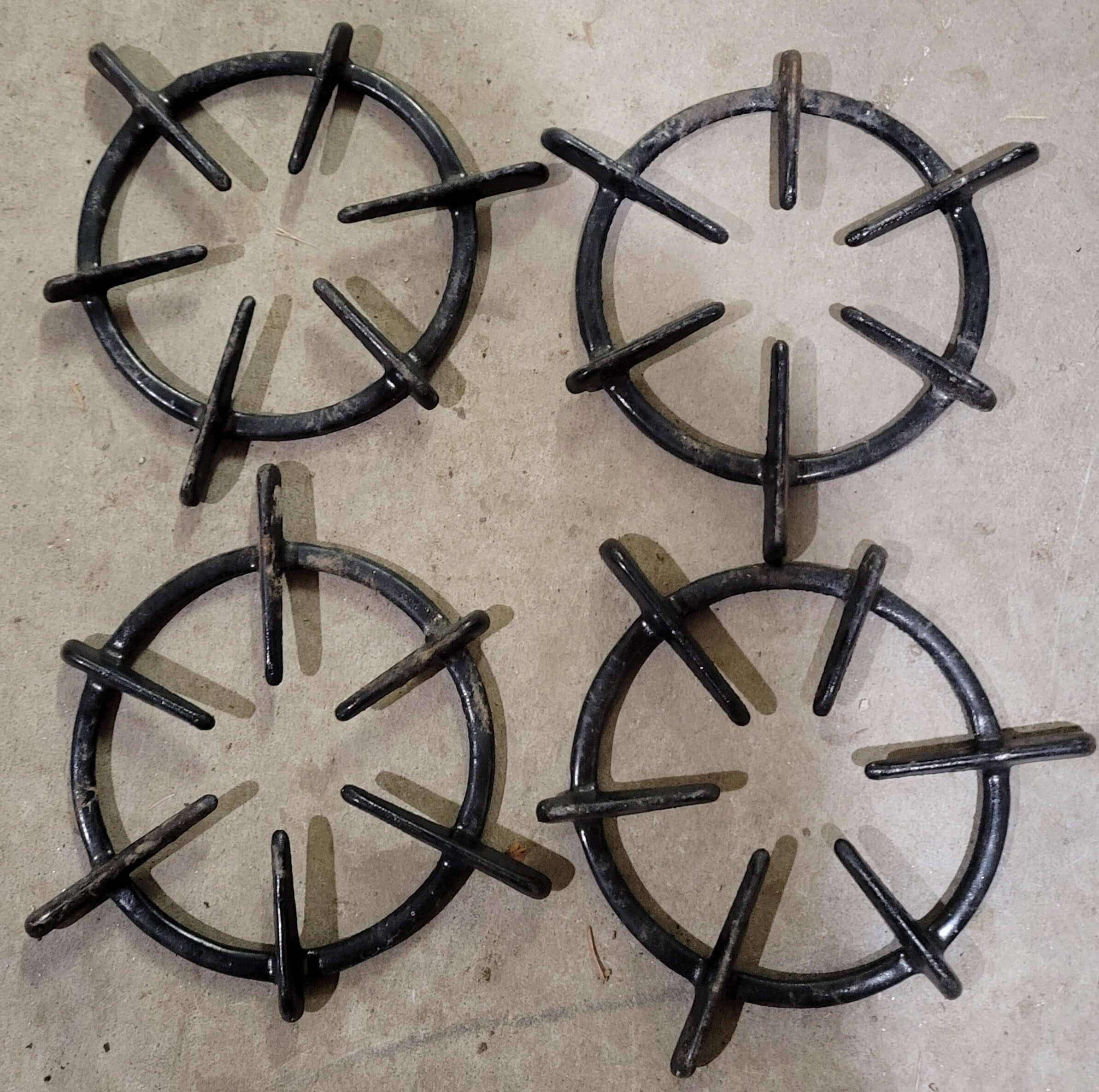 Four Used Propane Stove Grates 6" - Used RV Parts