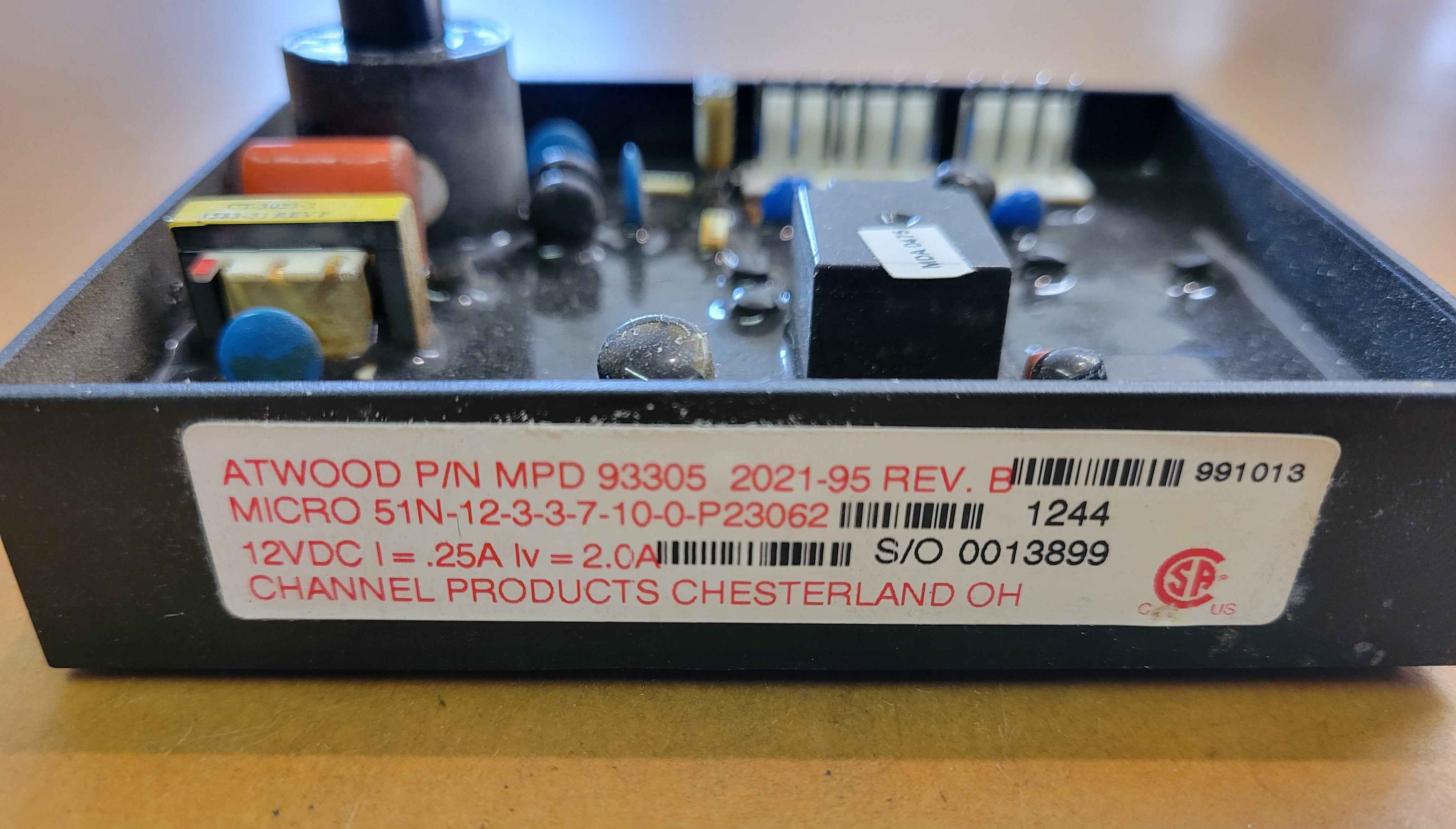 Atwood Water Heater Control Board 93305 – for GE16 EXT SP