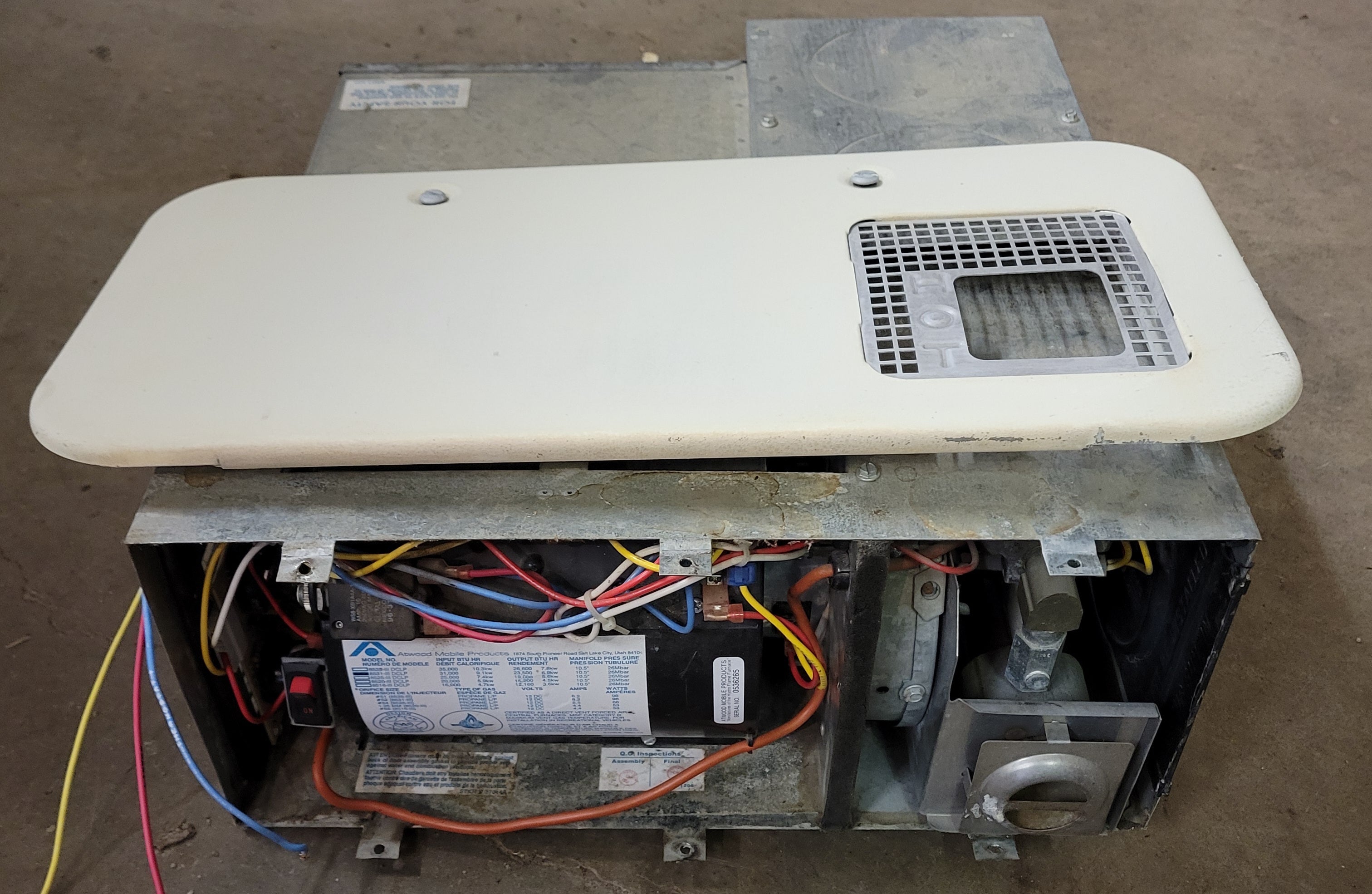 Atwood RV Propane Furnace 31000 BTU 8531-III DCLP