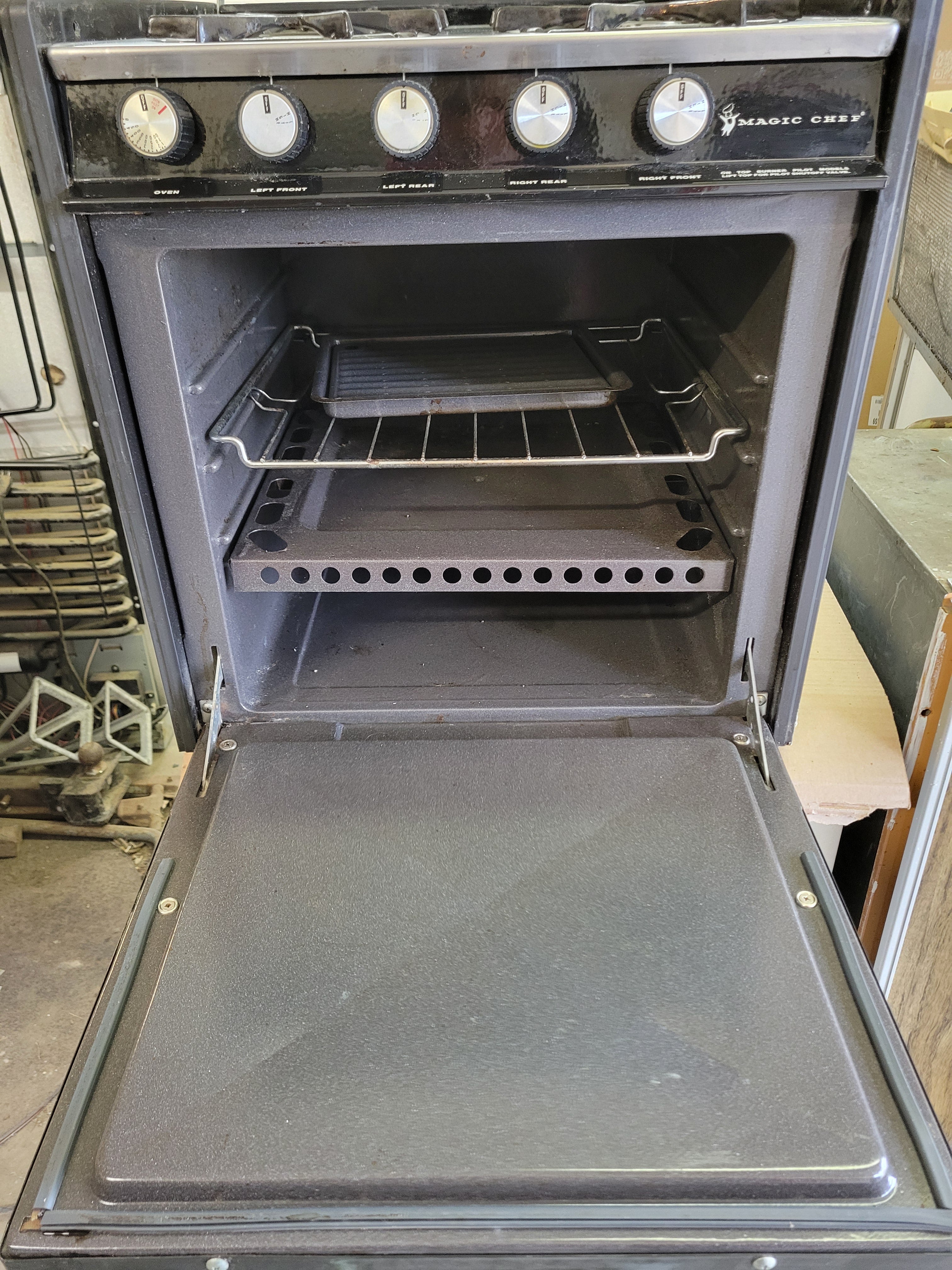 Magic Chef 4 Burner Propane RV Oven and Stove