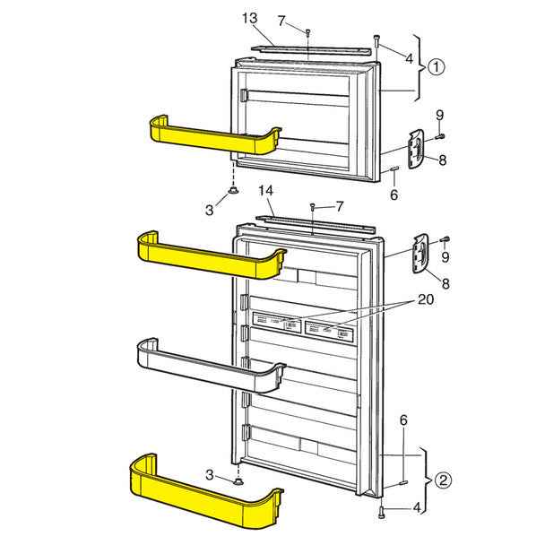 Dometic Refrigerator Door Bin & Shelf Replacement Kit – 29325760655