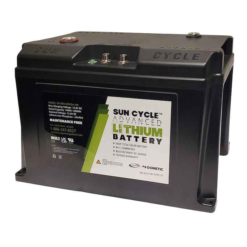 Go Power Lithium Battery GP-ADV-LIFEPO4-100 Group 31 12.8V 100Ah