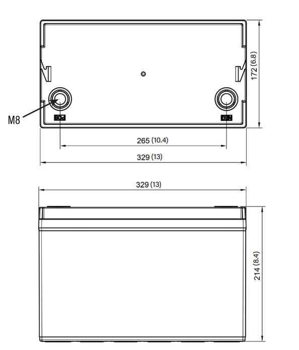 RELiON Lithium Battery RB100 Group 31 12V 100Ah Marine Deep Cycle