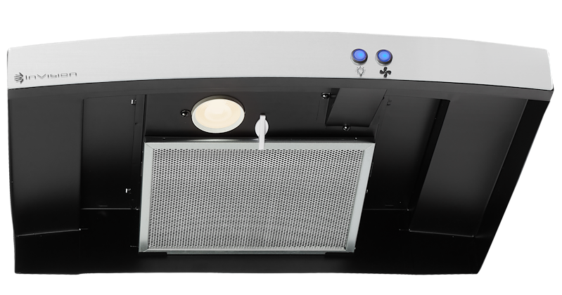 Invision 12V RV Stove Vent Hood 22 Inch Ductless Stainless Steel 280-4300