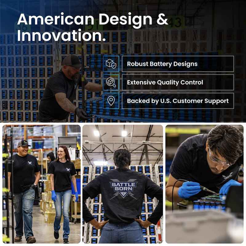 12V GC3 Lithium Deep Cycle RV Battery 270Ah Smart LiFePO4 – Battle Born BBGC3I