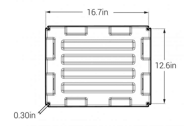 Dual 6 Volt Battery Box Full Flow Vented Polyethylene – NOCO HM426