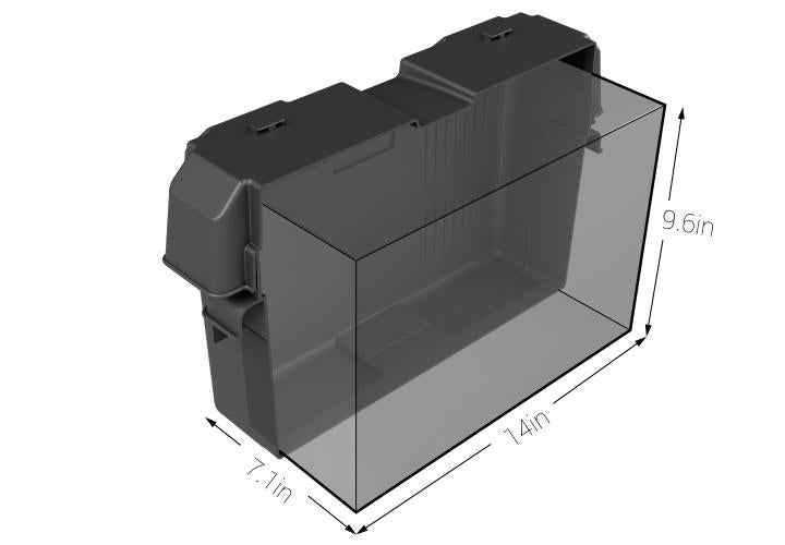 Group 24–31 Snap-Top Battery Box Vented – NOCO BG31 (HM318BKS)
