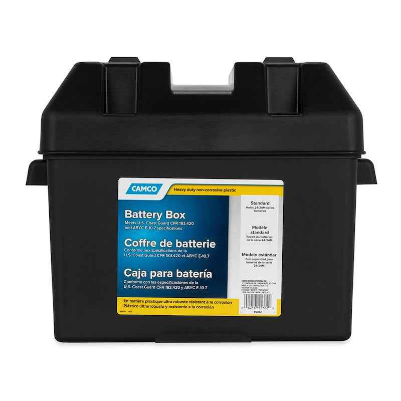Group 24 Battery Box With Hold-Down Strap And Hardware – Camco 55362