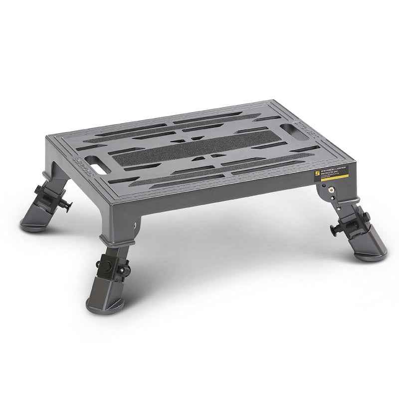 Adjustable Single Folding Aluminum Entry Step – 19" Wide, 1000 lb PA-275