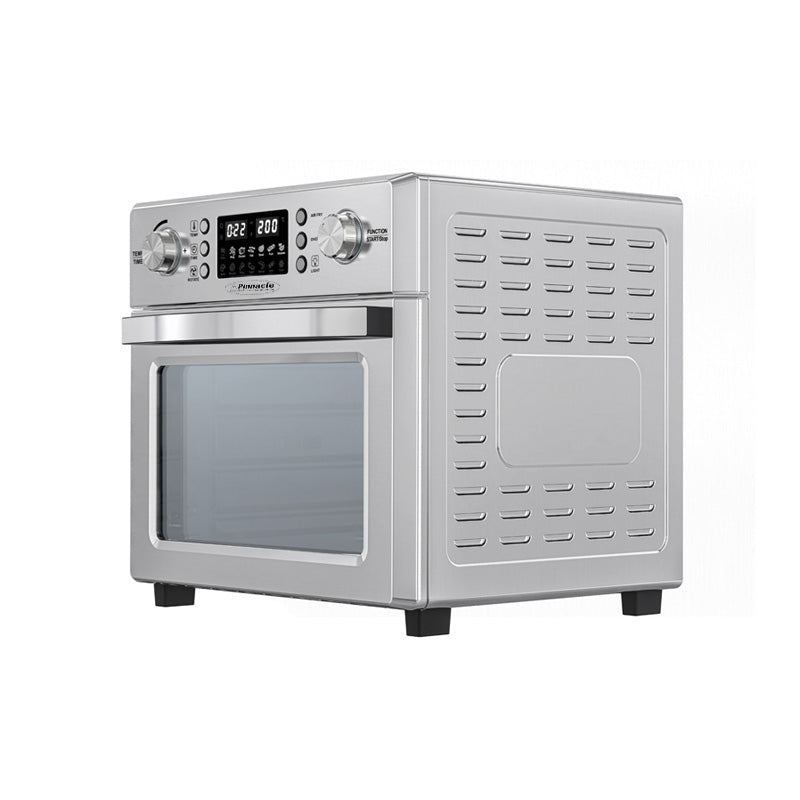 Four à micro-ondes combiné 5 en 1 avec friteuse à air – 0,93 pi³, 1700 W, acier inoxydable argenté
