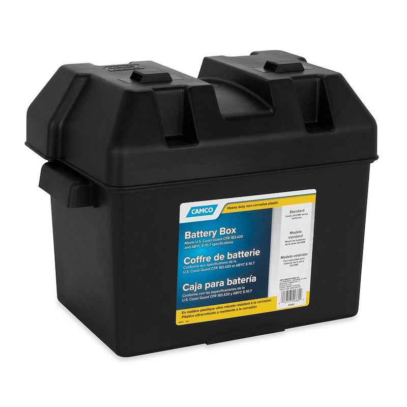Group 24 Battery Box With Hold-Down Strap And Hardware – Camco 55362