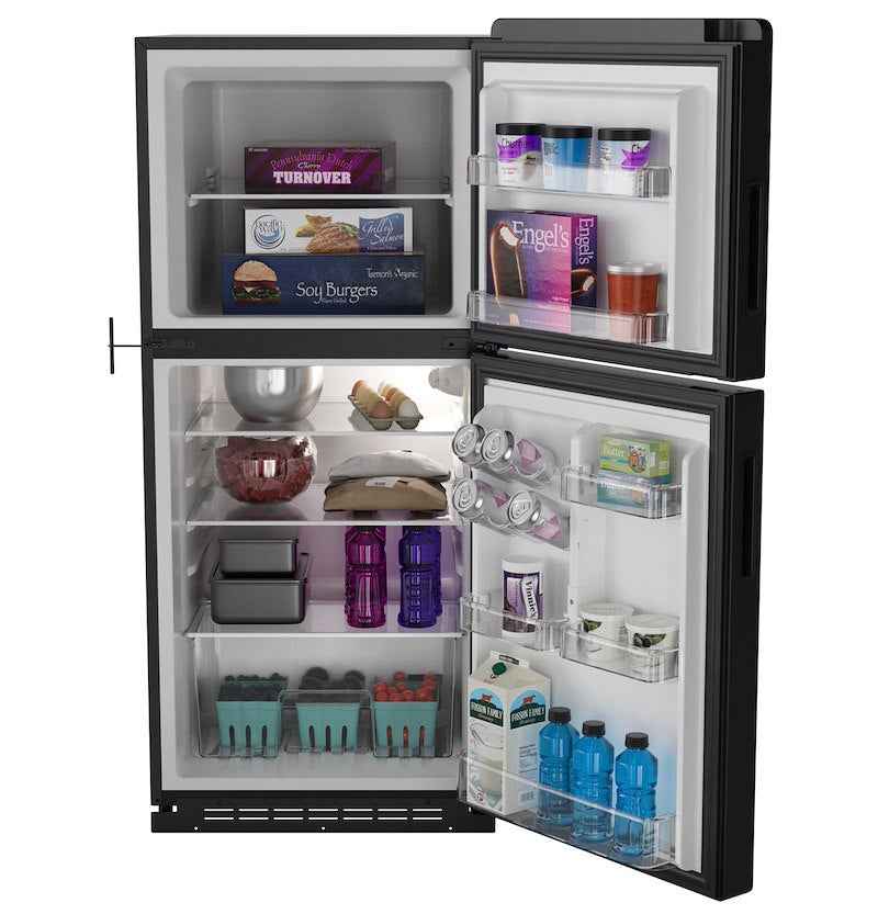 GE Profile 8.3 Cu. Ft. 12V DC Refrigerator –  Black Glass PPV08R5YRBB
