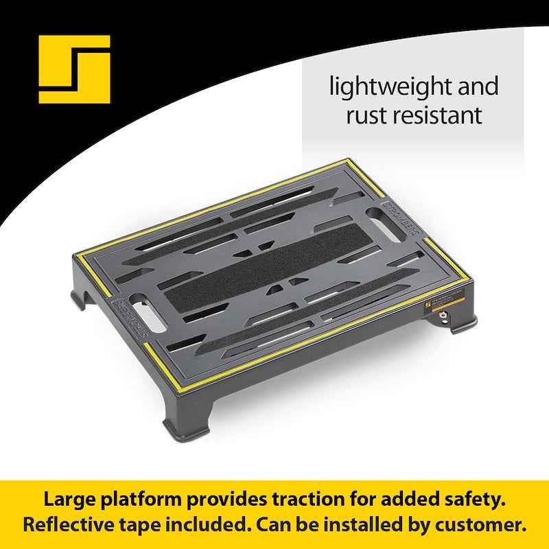 Adjustable Single Folding Aluminum Entry Step – 19" Wide - PA-275