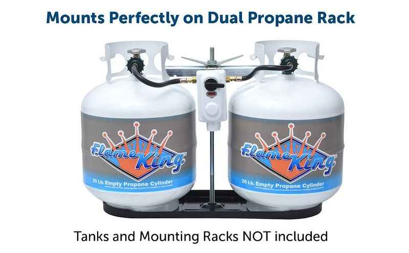 Flame King KT12ACR6 RV Auto Changeover Propane Regulator Kit – 2-Stage
