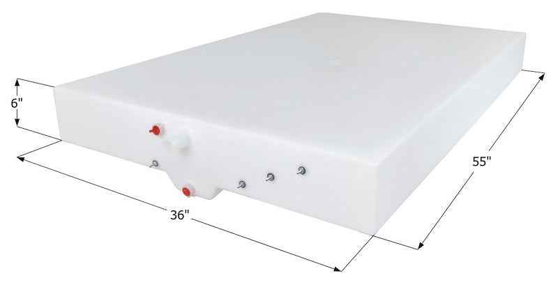 49 Gallon Fresh Water Tank WT1500 (55" L x 36" W x 6" H) – ICON