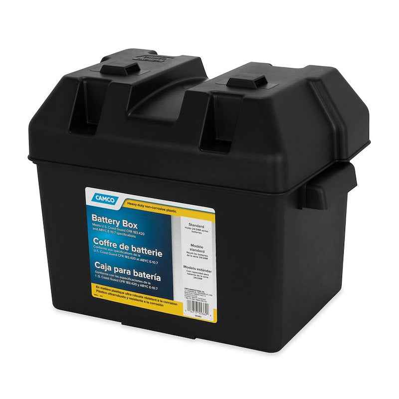 Group 24 Battery Box With Hold-Down Strap And Hardware – Camco 55362
