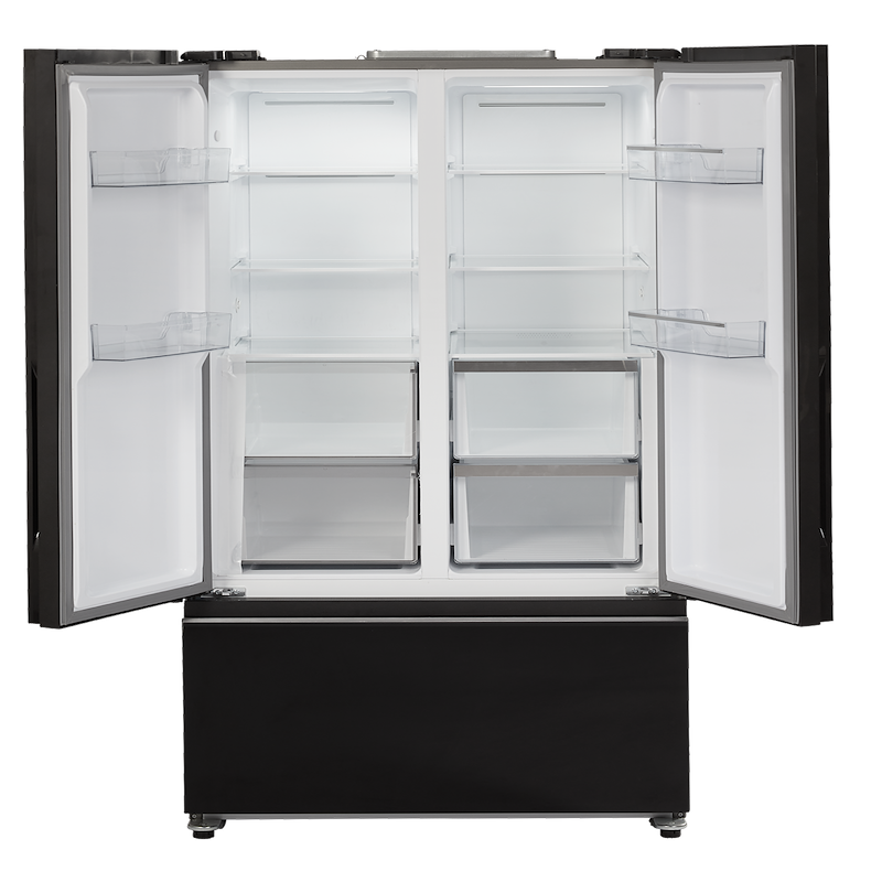 New Invision 12V RV Fridge 16.95 Cu Ft Triple Door Freezer – 180-2552