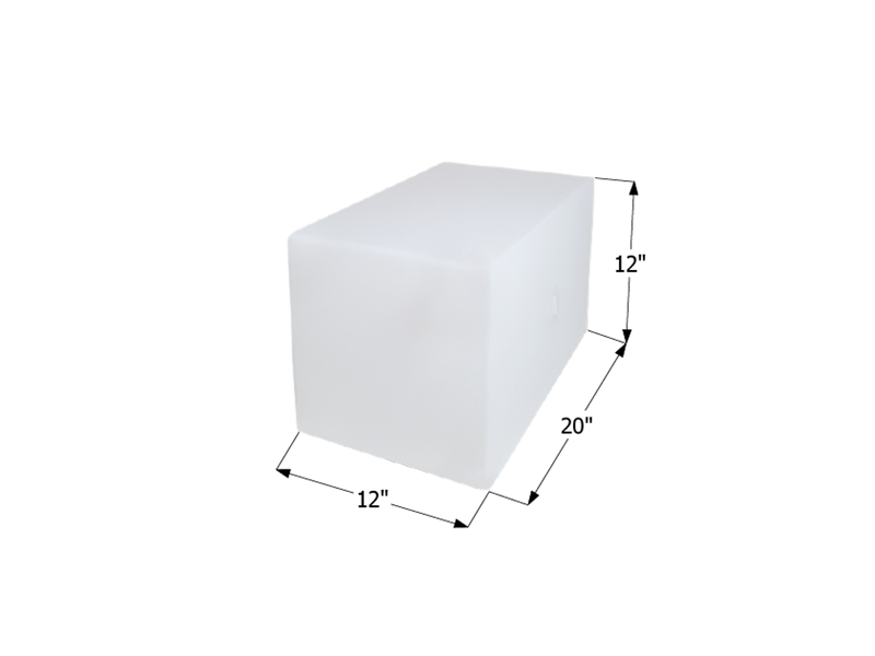 12 Gallon RV Fresh Water Tank 12504 – 20" W x 12" L x 12" H ICON