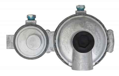 RV Propane Regulator MEGR-298 – Marshall Excelsior 2-Stage Horizontal Mount