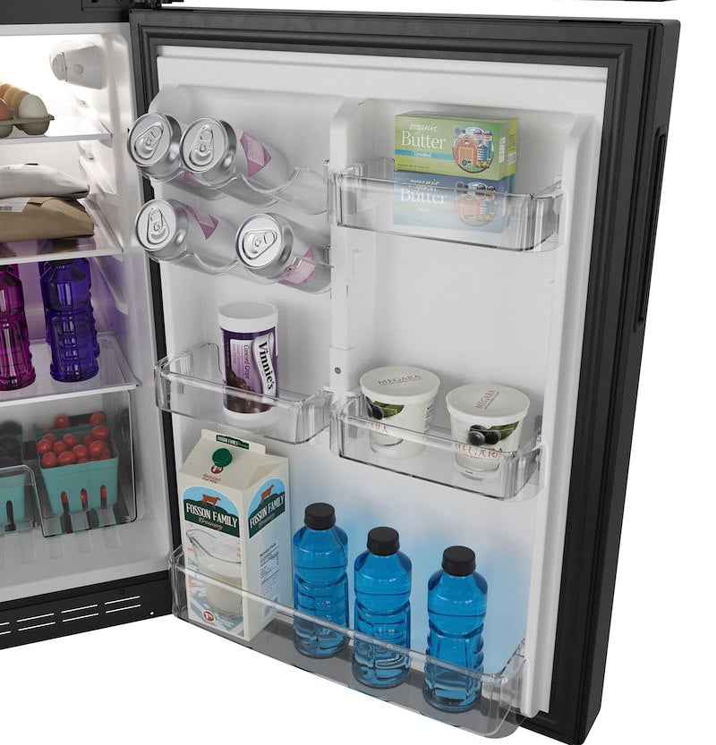 GE Profile 8.3 Cu. Ft. 12V DC Refrigerator –  Black Glass PPV08R5YRBB