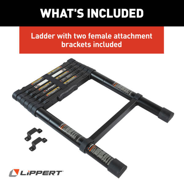 Escalera plegable para litera de RV: ajustable, 84", 6 escalones, capacidad de 250 lb