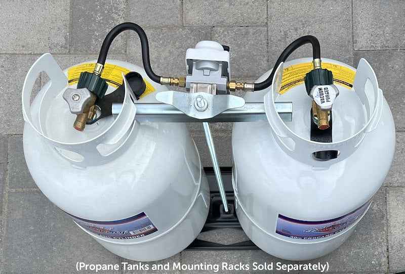 Flame King KT12ACR6 RV Auto Changeover Propane Regulator Kit – 2-Stage