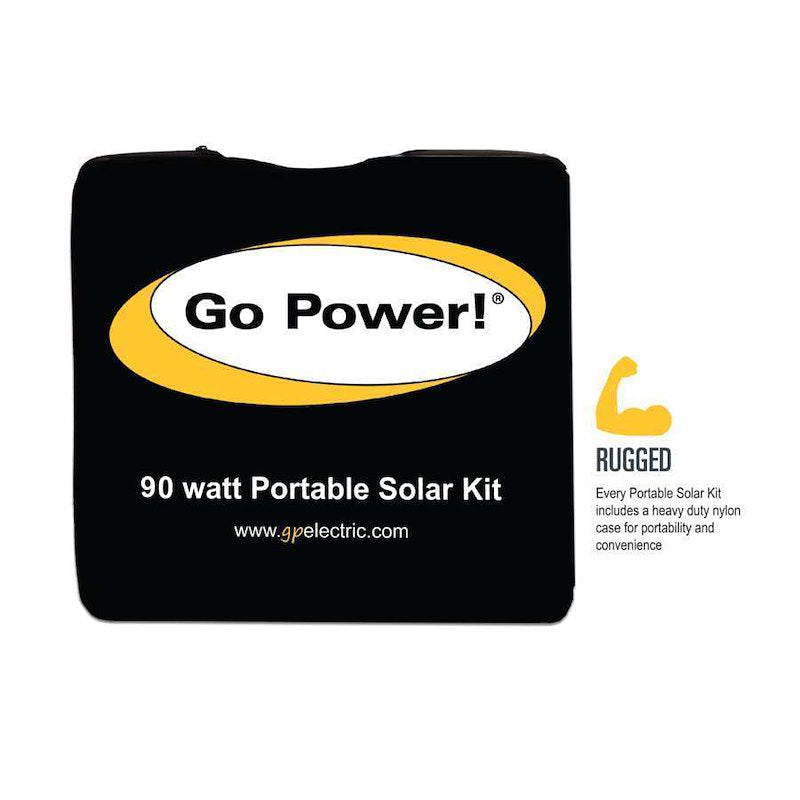 Go Power Portable Solar Kit 90W GP-PSK-90 – Foldable Solar Charging System - Used RV Parts