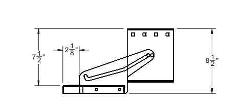 Single Manual RV Step – 20" Wide, Powder-Coated Steel SMFP-1120