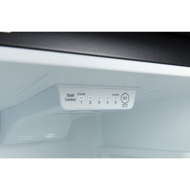 Réfrigérateur Everchill pour camping-car de 10,7 pi³ – 12 V CC, acier inoxydable, charnière droite, réversible