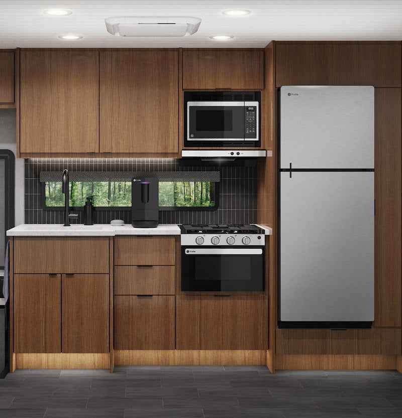 GE Profile 8.3 Cu. Ft. 12V DC Refrigerator – Stainless Steel Glass Finish PPV08R5YRSS