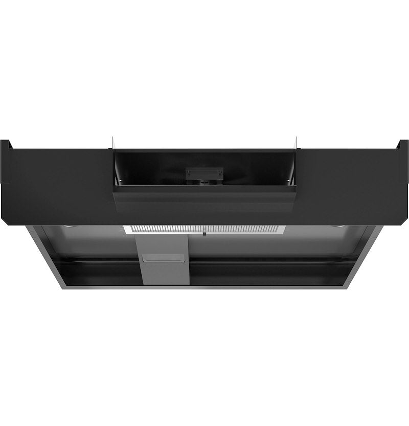 RV Stove Vent Hood 12V Ducted – 22" Under-Cabinet Black with Fan, Light  (JVXR22SPSS)