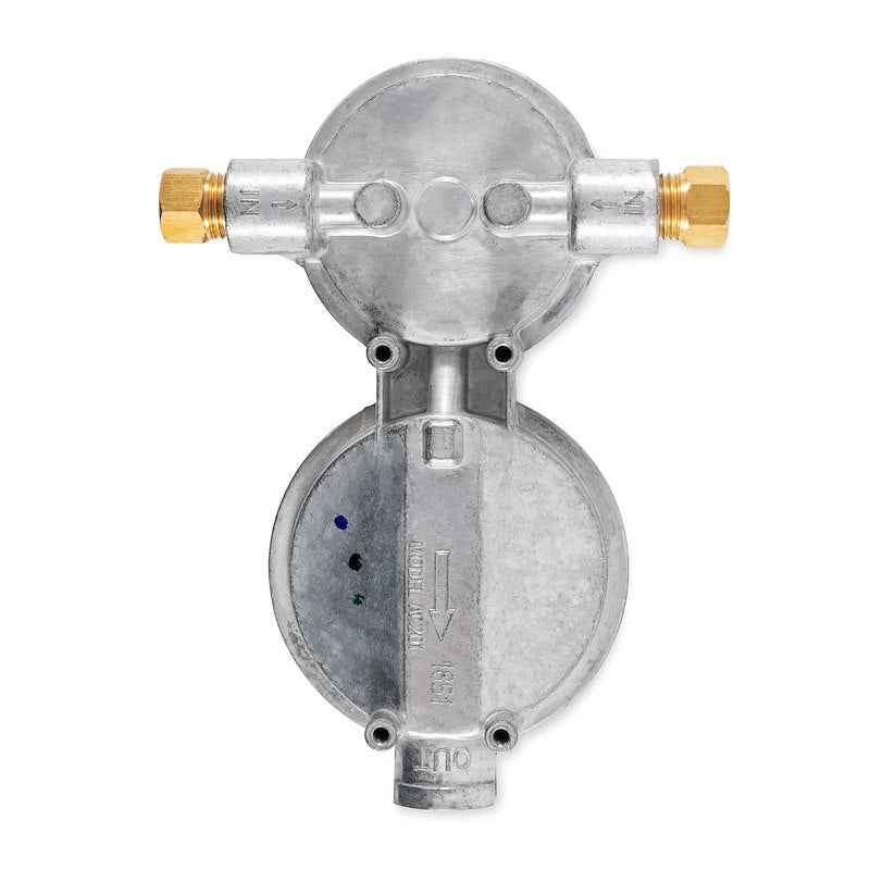Camco 59005 RV Auto Changeover Propane Regulator – Two-Stage Vertical Mount