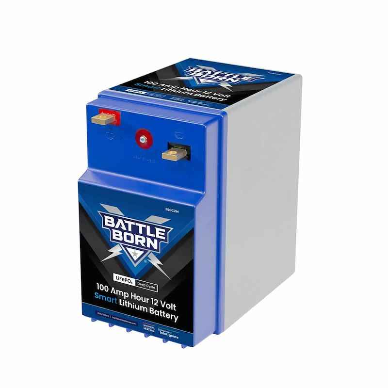12V GC2 Lithium Deep Cycle RV Battery 100Ah LiFePO4 – Battle Born BBGC2IH