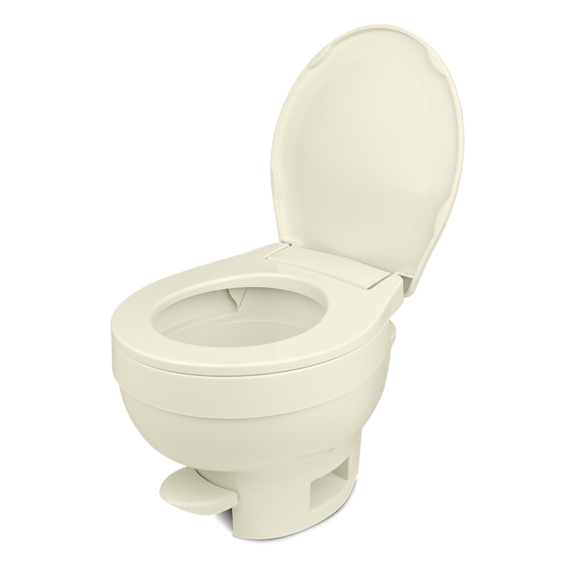 Thetford Aqua-Magic VI Low Profile RV Toilet – Pedal Flush, Parchment 31834 - Used RV Parts