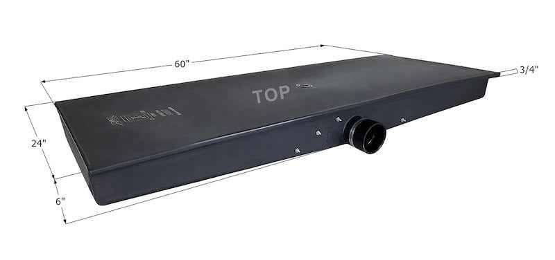 ICON 14252 Waste Holding Tank 22 Gallon 60 x 24 x 6 Inch RV Black & Gray