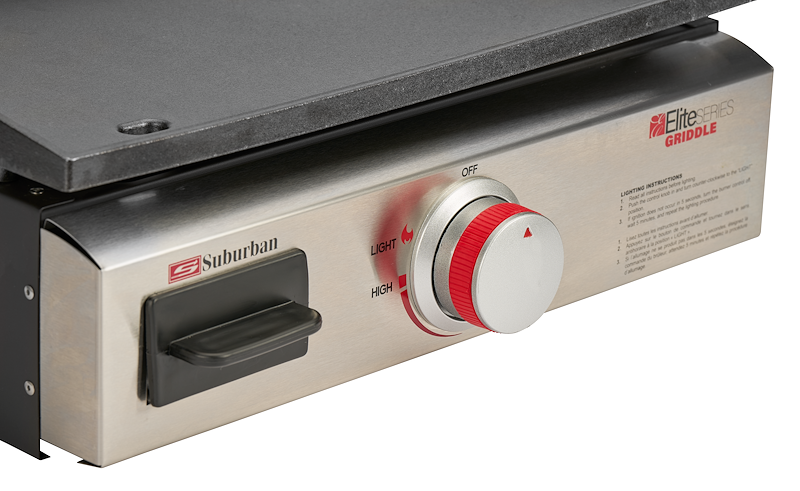 Invision Outdoor Griddle SOP-1002A – 11,000 BTU Cast Iron, Slide Mount 3060ALG