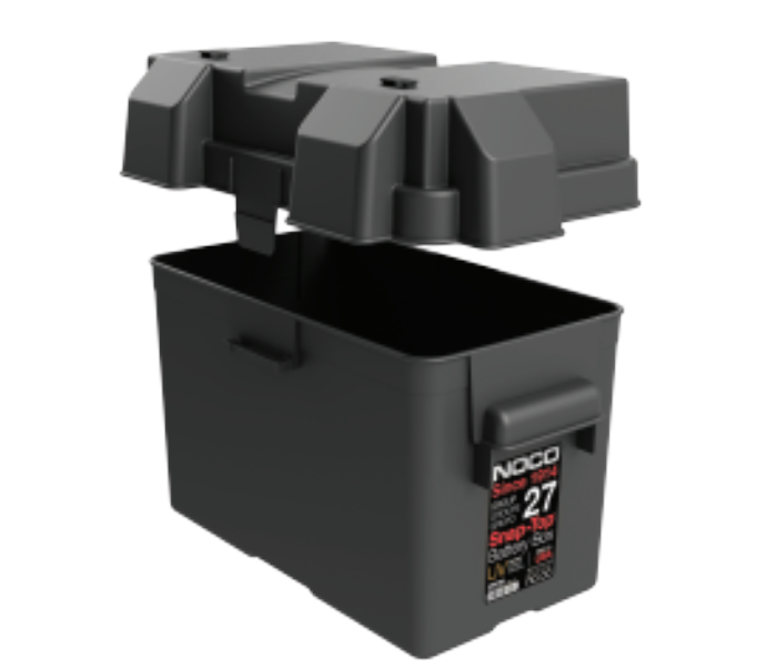 Group 27 Snap-Top Battery Box With Strap Vented – NOCO HM327BK