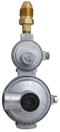 RV Propane Regulator MEGR-295 – Marshall Excelsior 2-Stage, Horizontal Mount