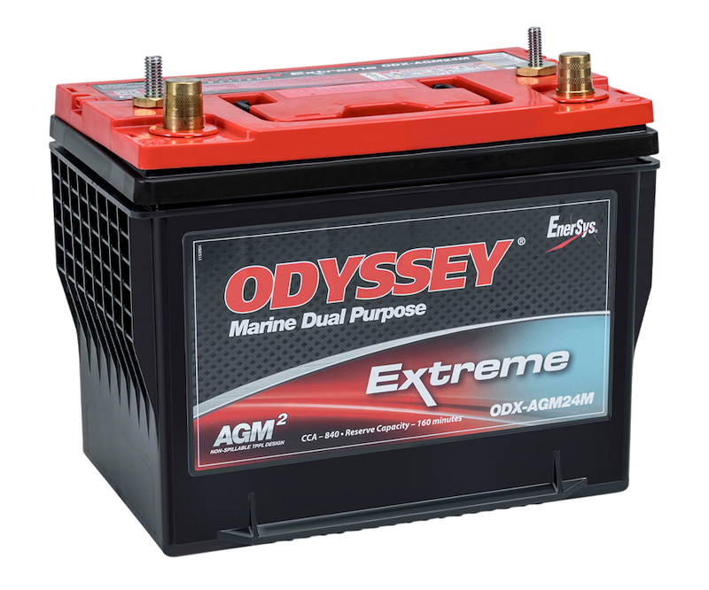 Odyssey AGM Starting Battery ODX-AGM24M Group 24 12V 840 CCA Marine