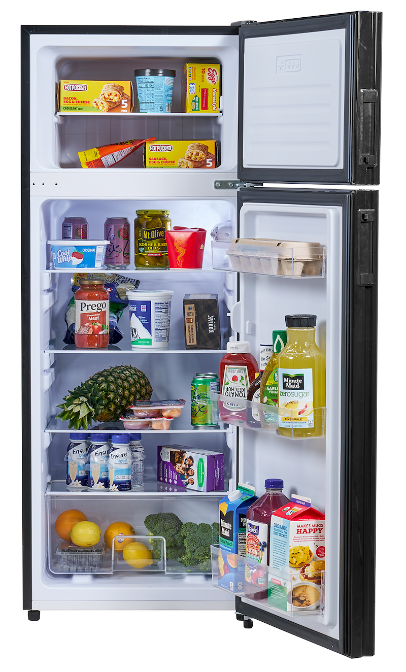 Invision 12V RV Fridge 7.7 Cu Ft – Black 180-2712