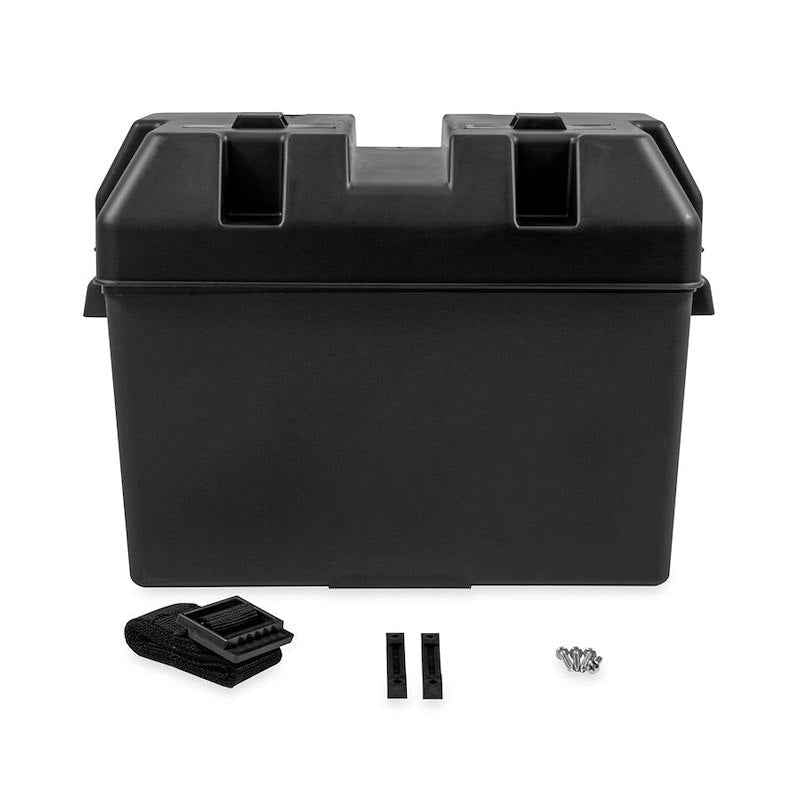 Group 27 / 30 / 31 Battery Box With Hold-Down Strap And Hardware – Camco 55372