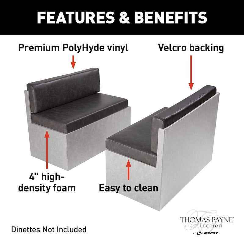 Thomas Payne RV Dinette Cushions Millbrae 44" Set – Back & Seat 2021100500