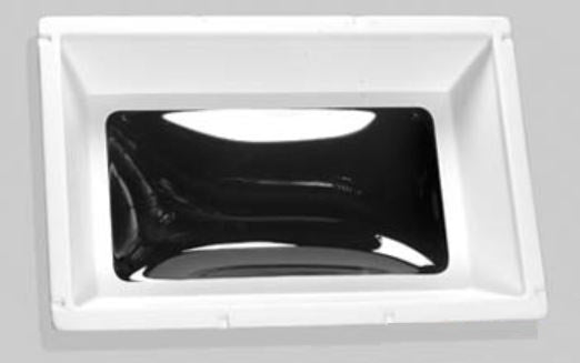 RV Skylight – 5 Inch High Bubble Dome – 22" x 14" Opening – 24" x 16" Flange – Interior Mount