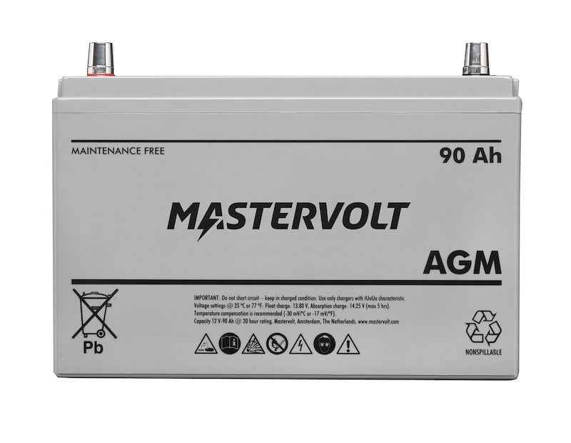 12V Group 31 AGM Marine Starting Battery 90Ah 570 CCA – Mastervolt 62000900