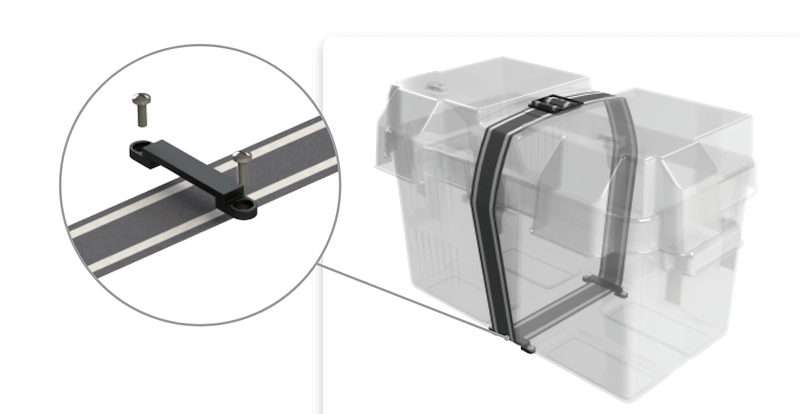 Group 27 Snap-Top Battery Box With Strap Vented – NOCO HM327BK