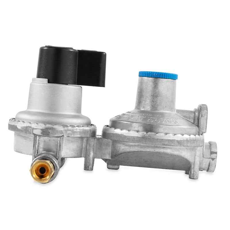 Camco 59005 RV Auto Changeover Propane Regulator – Two-Stage Vertical Mount