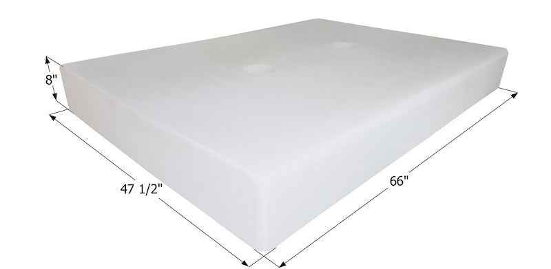 106 Gallon Fresh Water Tank 14380 – 66" W x 47-1/2" L x 8" H ICON