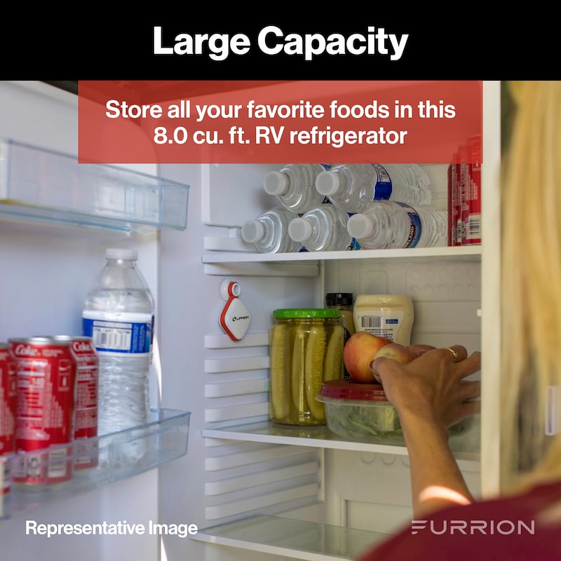 Furrion Arctic™ 8 Cu. Ft. 12V RV Refrigerator – Left Hinge, Built-In, High-Efficiency